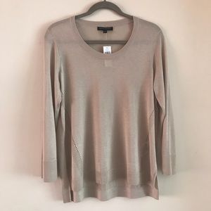 NWT Banana Republic casual cream sweater, size L.